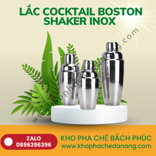 Bình Lắc Inox (cocktail shaker) 550ml - Dụng Cụ Pha Chế - Kho pha chế Đà Nẵng