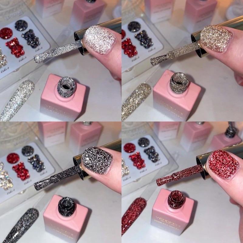 Sơn gel nhũ flash MILAN lẻ màu chai 15ml , sơn móng NAIL THU QUY