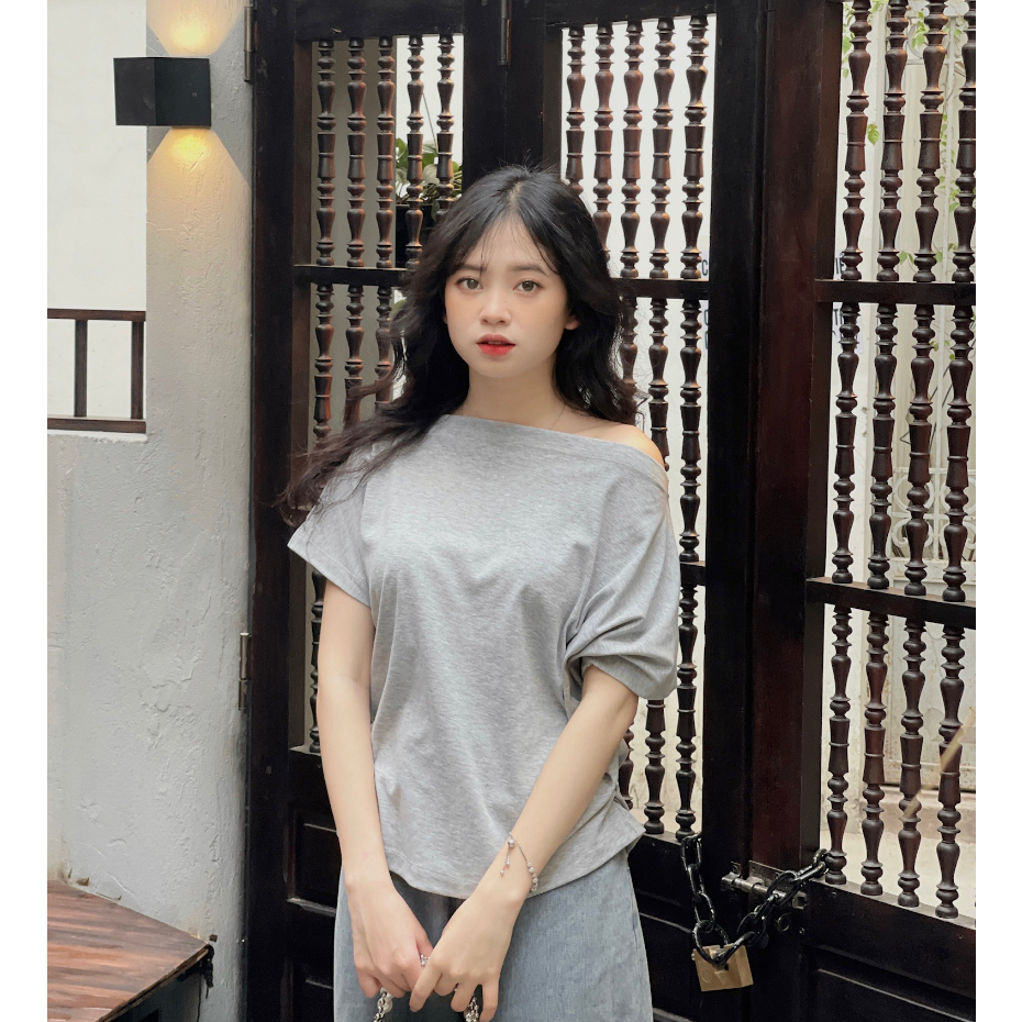 Áo Trễ Vai Chất Cotton Zip - TiTStore Pro