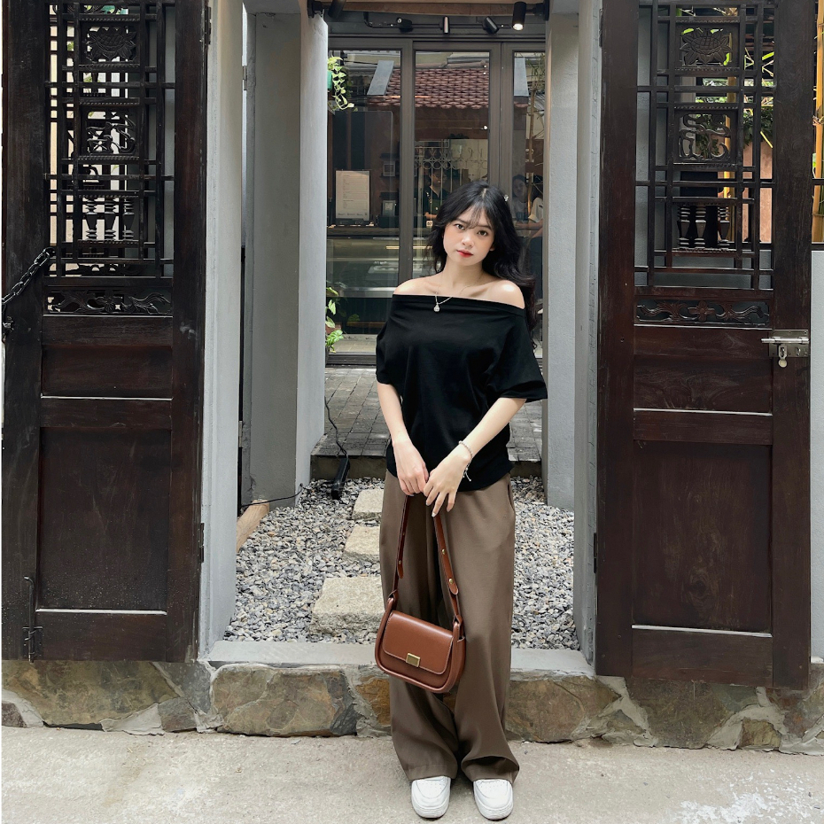 Áo Trễ Vai Chất Cotton Zip - TiTStore Pro