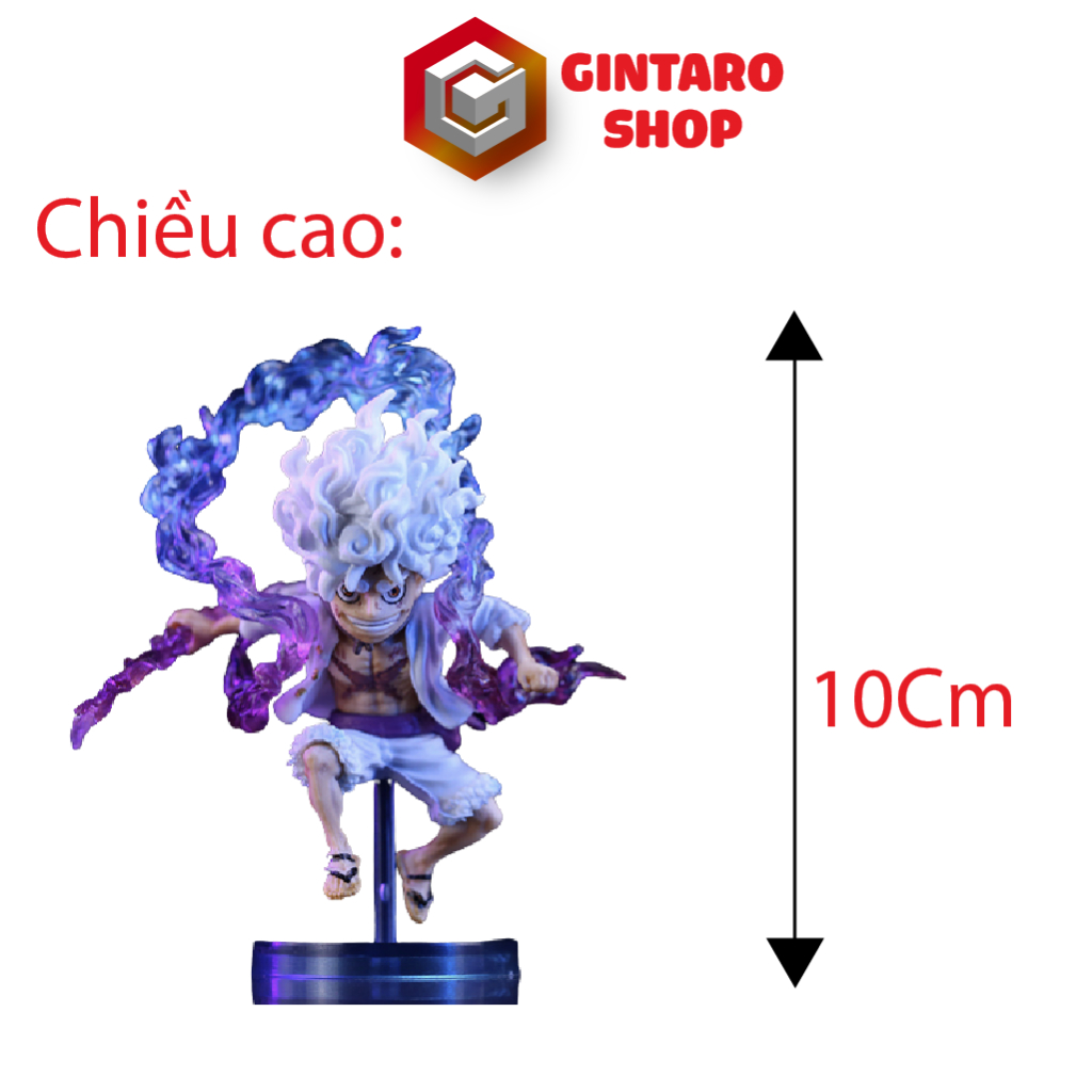 Mô hình One Piece Luffy Gear 5 chibi cực chiến và ngầu, Mô hình Luffy Gear 5 chibi GINTARO SHOP