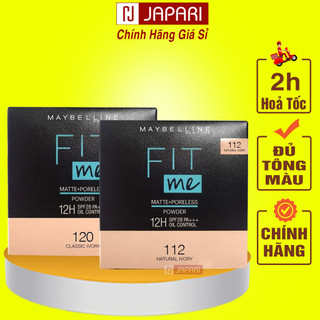 Phấn nền kiềm dầu chống nắng maybelline fit me-phấn phủ trang điểm che khuyết điểm maybeline mỹ phẩm trang điểm japari