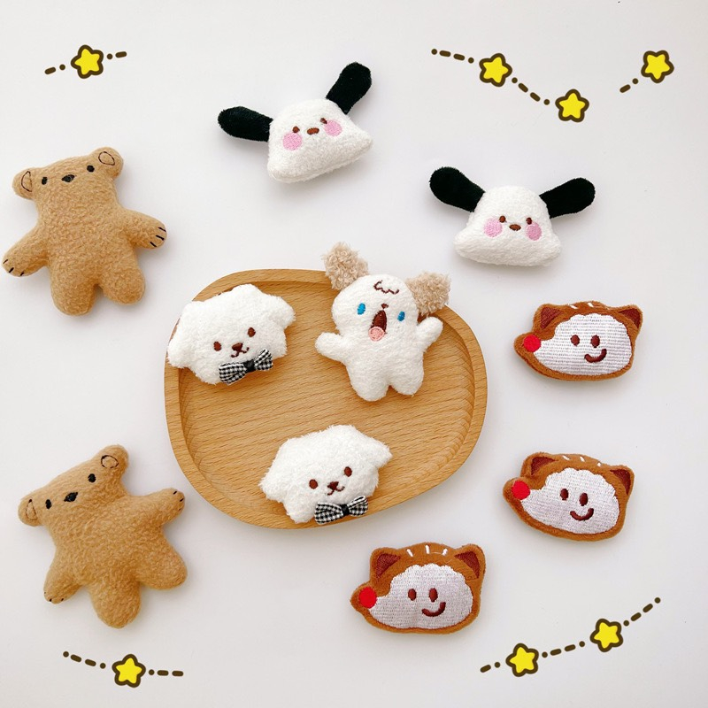 Ghim Cài Áo Gấu Bông Balo Cặp Huy Hiệu Cute PK72