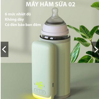 Máy hâm và ủ sữa di động Lavita loại tích điện,không dây làm ấm nhanh, có đèn báo,an toàn và tiện dụng