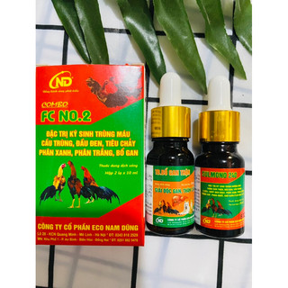 Combo FC No.2 kí sinh trùng đường máu đầu đen cầu trùng và giải độc gan thận cho gà nòi gà đá gà chọi gà tre