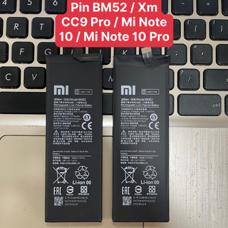 Pin xiaomi bm52/ xiaomi mi cc9 pro / mi note 10 / mi note 10 pro / mi note 10 lite dung lượng 5260mah hàng zin chuẩn