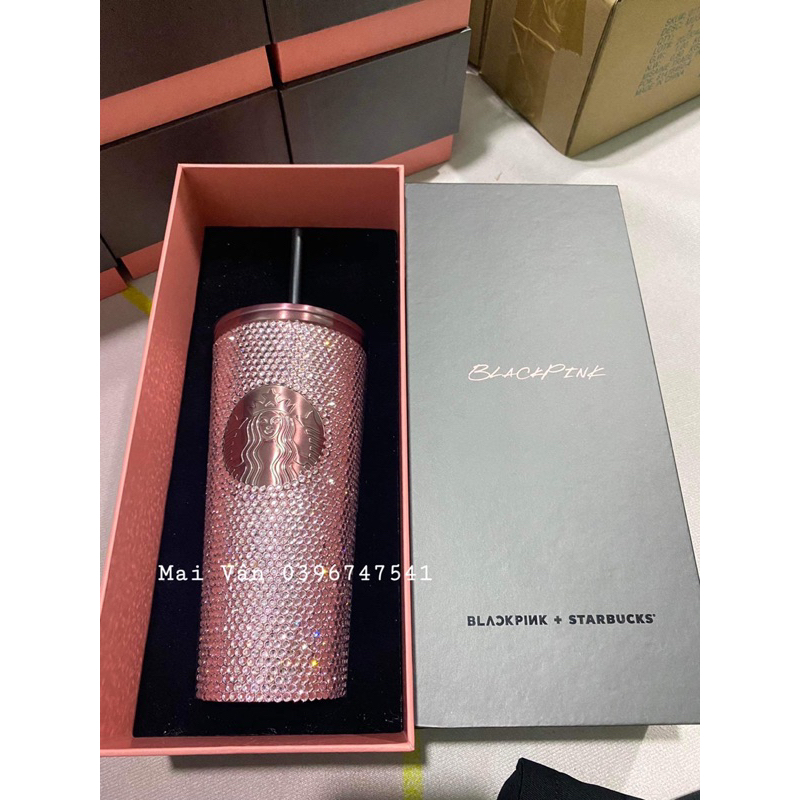 Ly Starbucks Blackpink Rose gold cực hot chuẩn auth❌