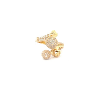 N245 Nhẫn nữ mạ vàng 18K bền màu phong cách sang trọng