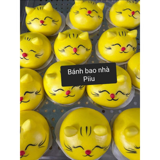 Bánh bao tạo hình các loại nhân ngọt - các mẫu mèo bé trai