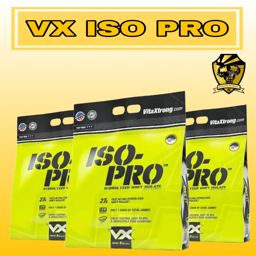 Sữa Tăng Cơ 100% Hydrolyzed Whey Vitaxtrong Iso Pro 8lbs  Chính Hãng -