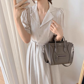 Váy chất linen hàn quốc có dây cột eo ( cận chất ở cuối )