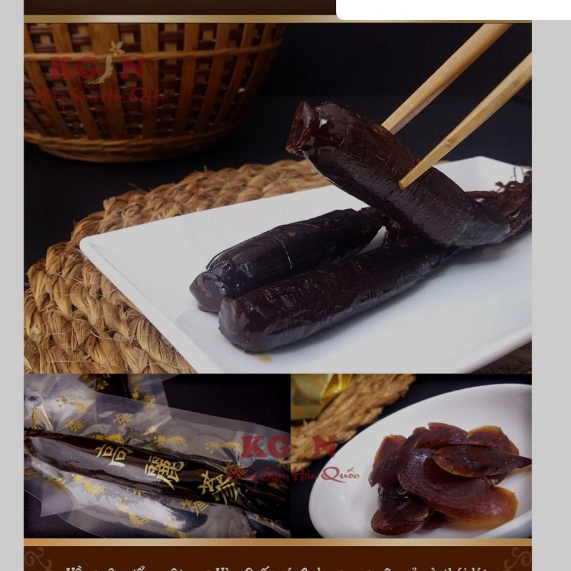 Sâm mật ong nguyên củ Hàn Quốc Túi 500gr LOẠI TRUYỀN THỐNG từ nhân sâm tươi 6 năm tuổi bồi bổ sức khỏe