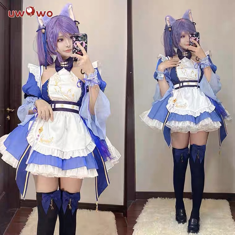 Trang phục COSPLAY Keqing ver Maid hãng Uwowo