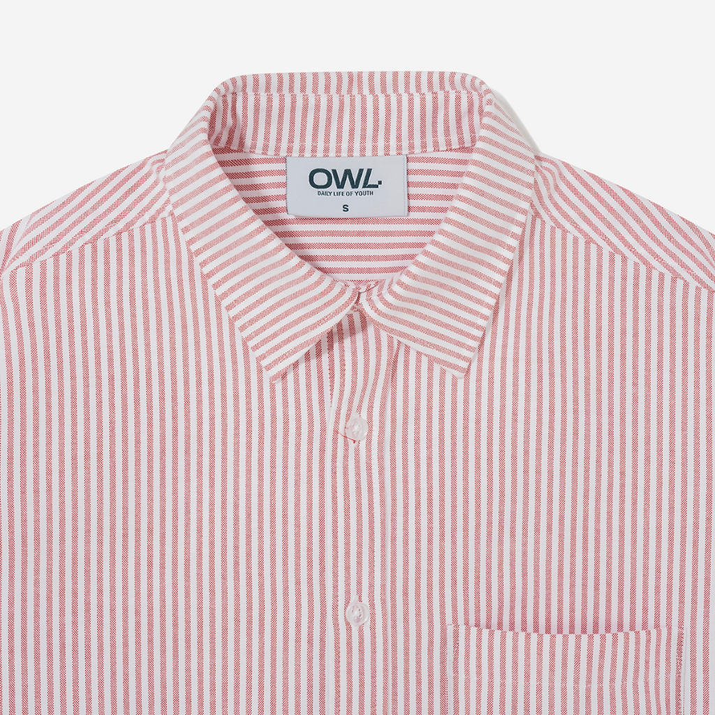 Áo sơ mi Owlbrand Oxford 2.0/Sọc đỏ