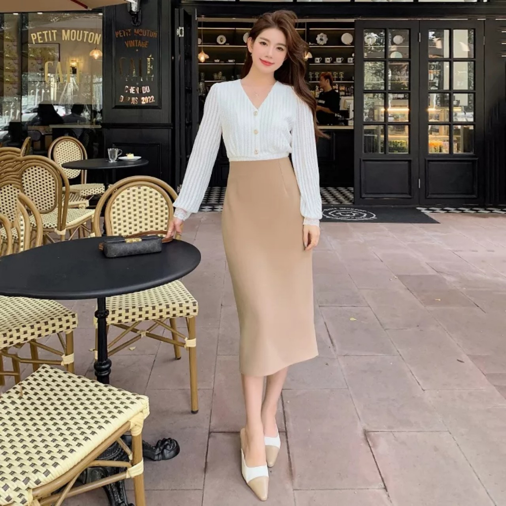 Chân váy suông dài CV80