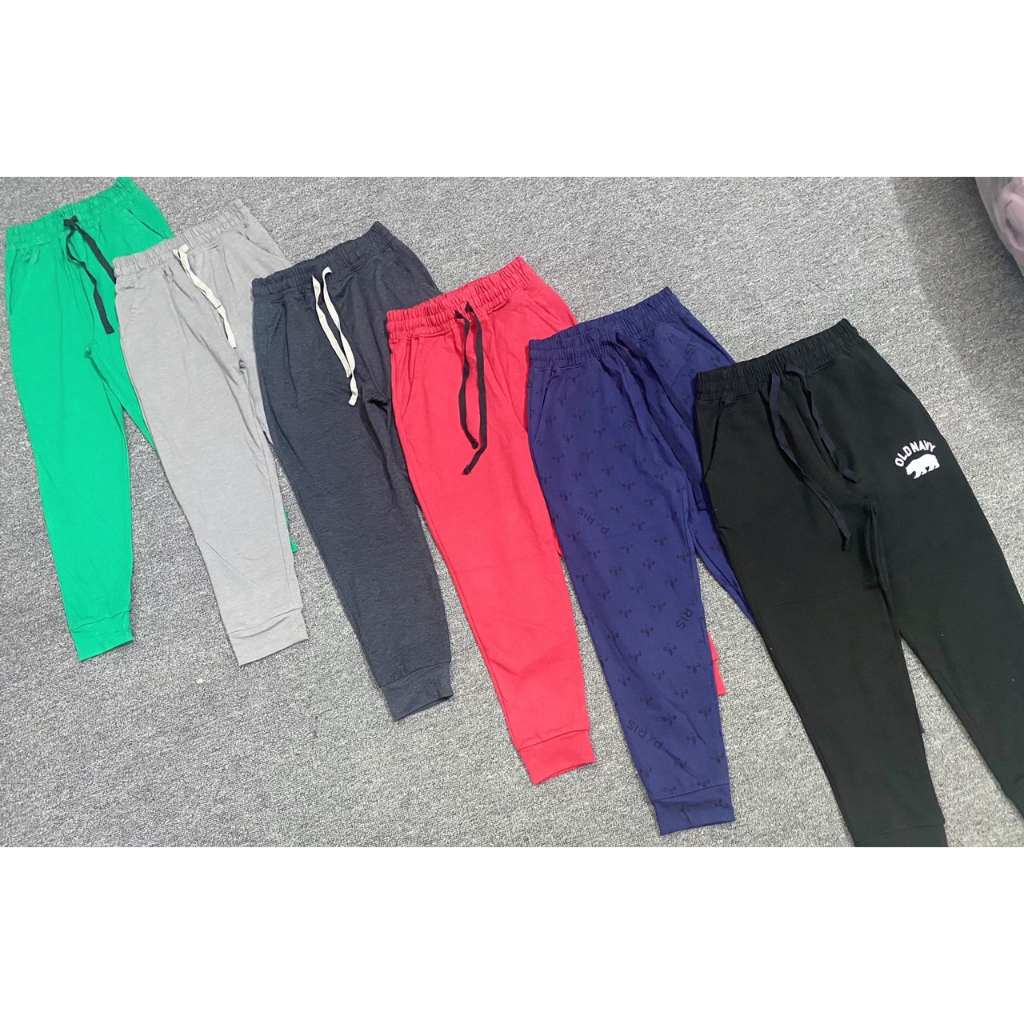 Quần jogger cotton bé trai 5-16y