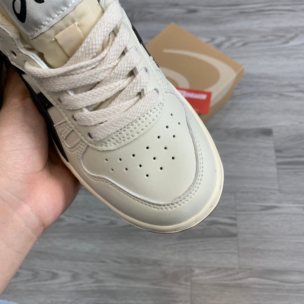 Giày Thể Thao AsicsCourt MZ Cream Black Gum , giày kem đen Full Box - NICE SNEAKER | Chất lượng siêu cấp.
