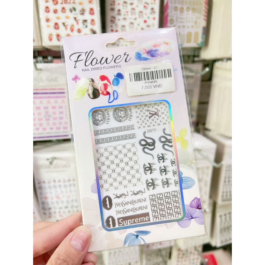SƠRI NAIL] Sticker Trang Trí Móng, Hình Dán Trang Trí Móng Các Mẫu Hot Nhất Hiện Nay