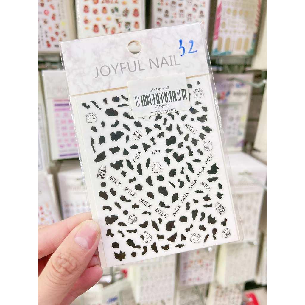 SƠRI NAIL] Sticker Trang Trí Móng, Hình Dán Trang Trí Móng Các Mẫu Hot Nhất Hiện Nay