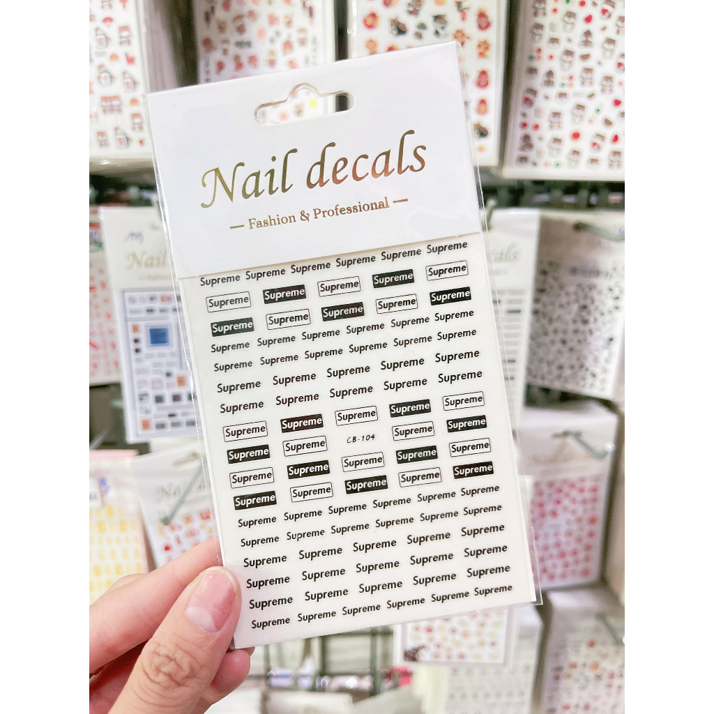 SƠRI NAIL] Sticker Trang Trí Móng, Hình Dán Trang Trí Móng Các Mẫu Hot Nhất Hiện Nay