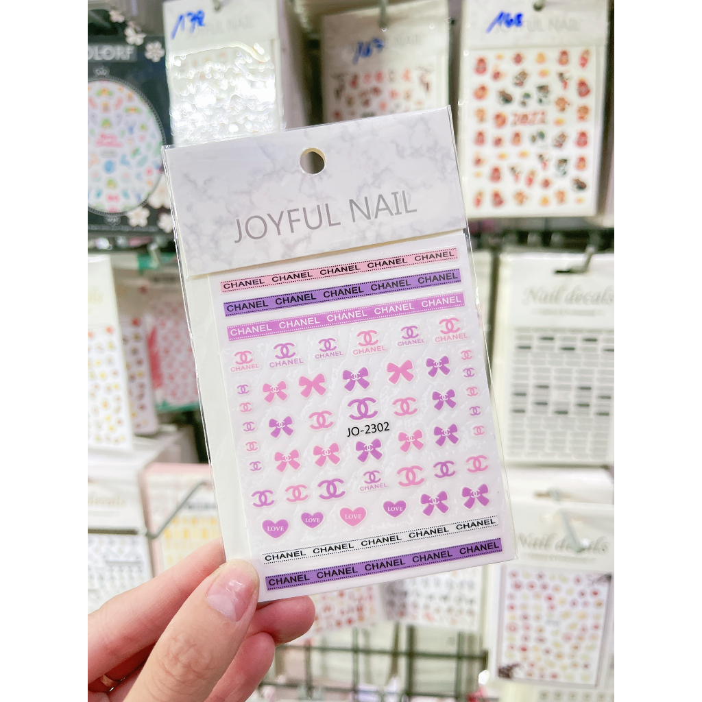 SƠRI NAIL] Sticker Trang Trí Móng, Hình Dán Trang Trí Móng Các Mẫu Hot Nhất Hiện Nay