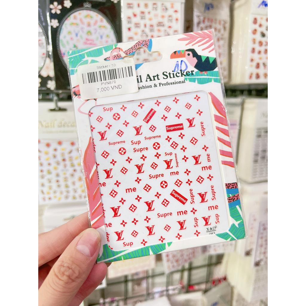 SƠRI NAIL] Sticker Trang Trí Móng, Hình Dán Trang Trí Móng Các Mẫu Hot Nhất Hiện Nay