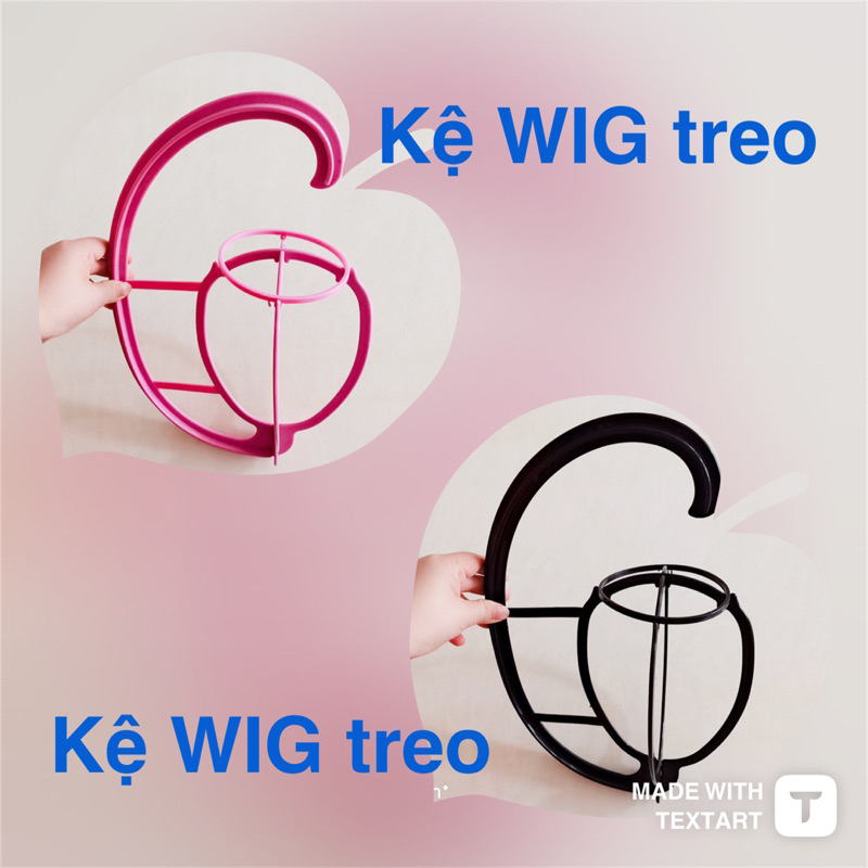 Kệ wig treo tường nhựa dẻo, kệ tóc giả treo tường