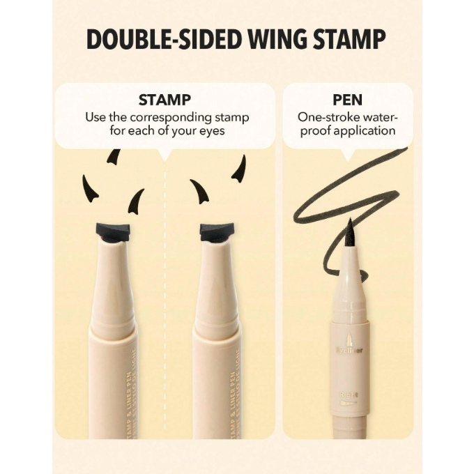 Bút kẻ mắt Sheglam, eyeliner 3 đầu bút siêu tiện dụng