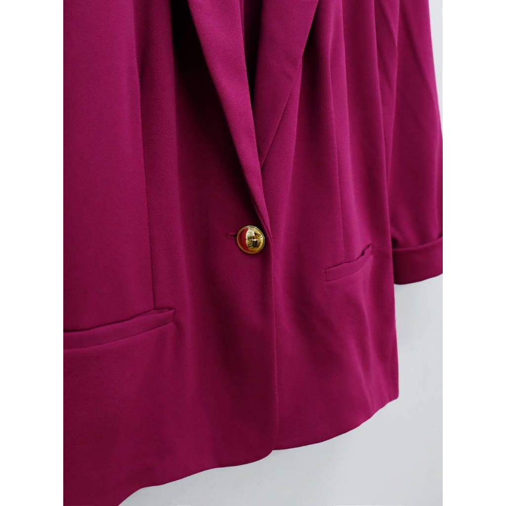 C2632- 	Áo khoác vest NYCC tay lửng lật lai hai túi trước trơn