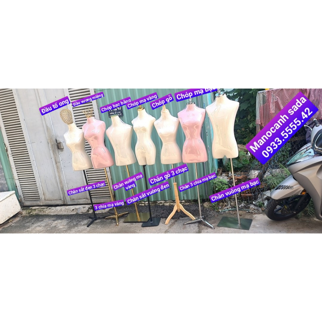 Manocanh bán thân nam vài kem KHÔNG ĐÙI xinh xỉu đa dạng đầu chân hàng đẹp giá siêu rẻ