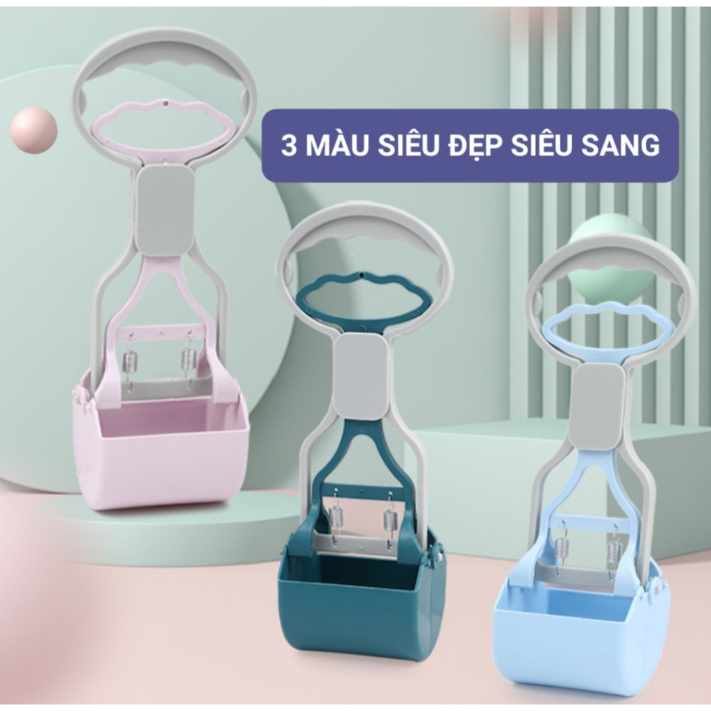 Dụng cụ cây gắp phân chó mèo - Xẻng hốt phân hình cây kéo siêu xinh, làm sạch dễ dàng