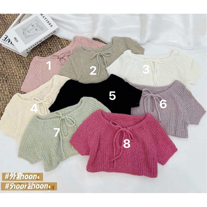 Áo montogi buộc nơ