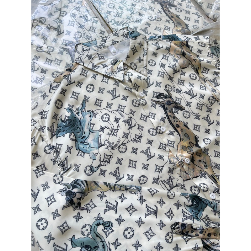 Áo sơ mi - Louis Vuitton - LV monogram shirt hươu cao cổ