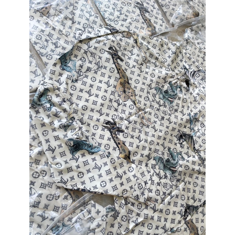 Áo sơ mi - Louis Vuitton - LV monogram shirt hươu cao cổ