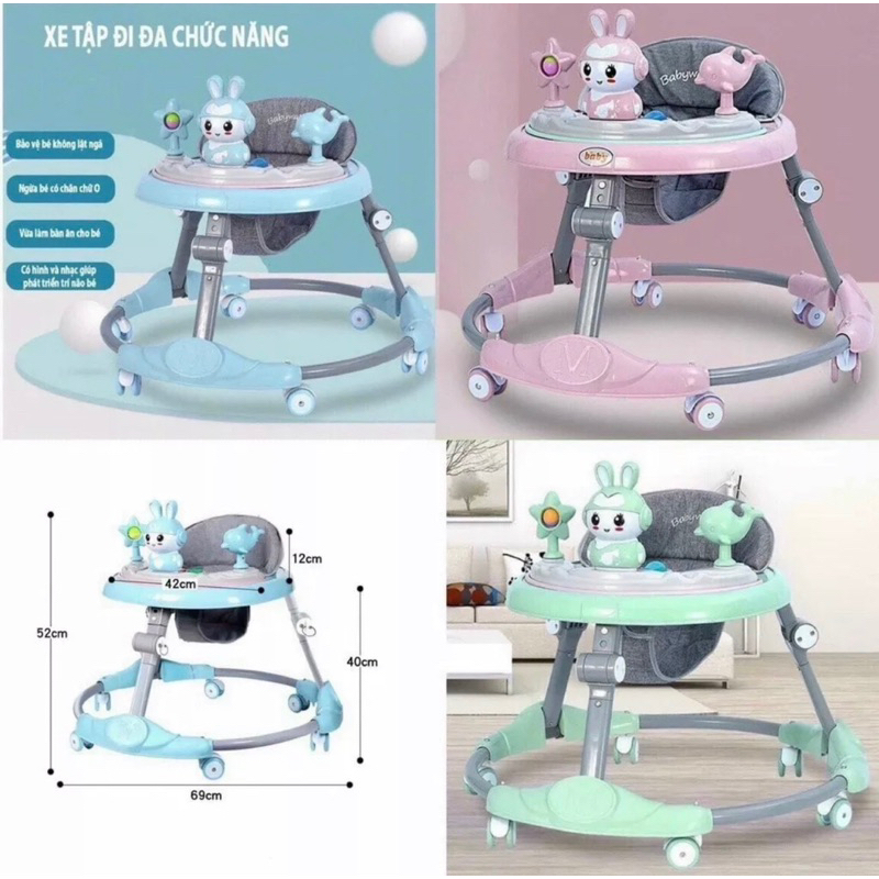 Xe Tròn Tập Đi Đa Năng Cho Bé ( Thú Đồ Chơi Màu Ngẫu Nhiên)