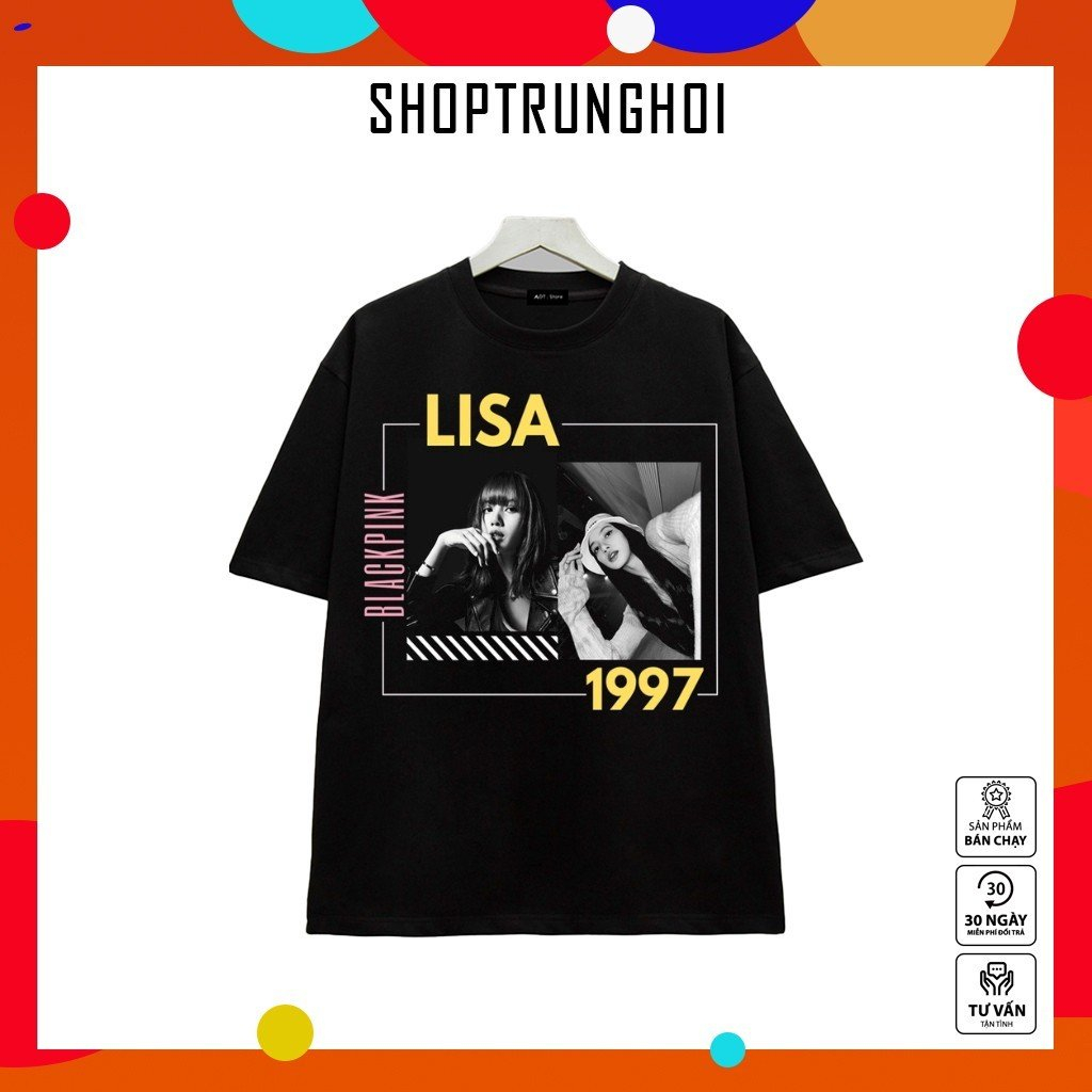 4 Mẫu Áo thun Đen in Hình nhóm nhạc BlackPink - Mẫu áo thun chất thun co giãn 4 chiều - Hình in sắc nét