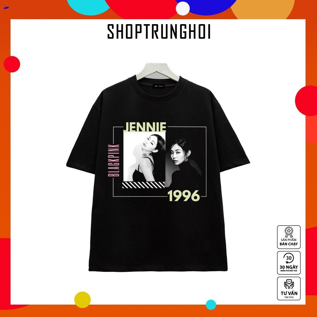 4 Mẫu Áo thun Đen in Hình nhóm nhạc BlackPink - Mẫu áo thun chất thun co giãn 4 chiều - Hình in sắc nét