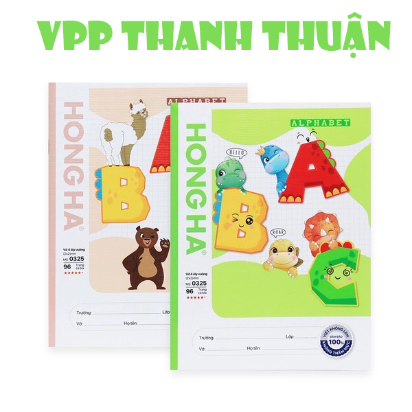 Vở 4 ô ly ngang 96 trang ABC định lượng 80gsm 0325.