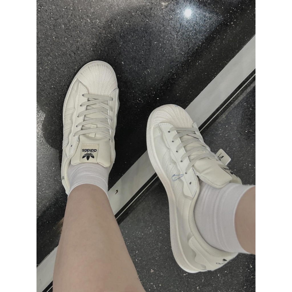 Giày Sneaker_Adidas, Giày Adidas Superstar Nam Nữ 3 Màu Kem,Trắng,Hồng Bill Box