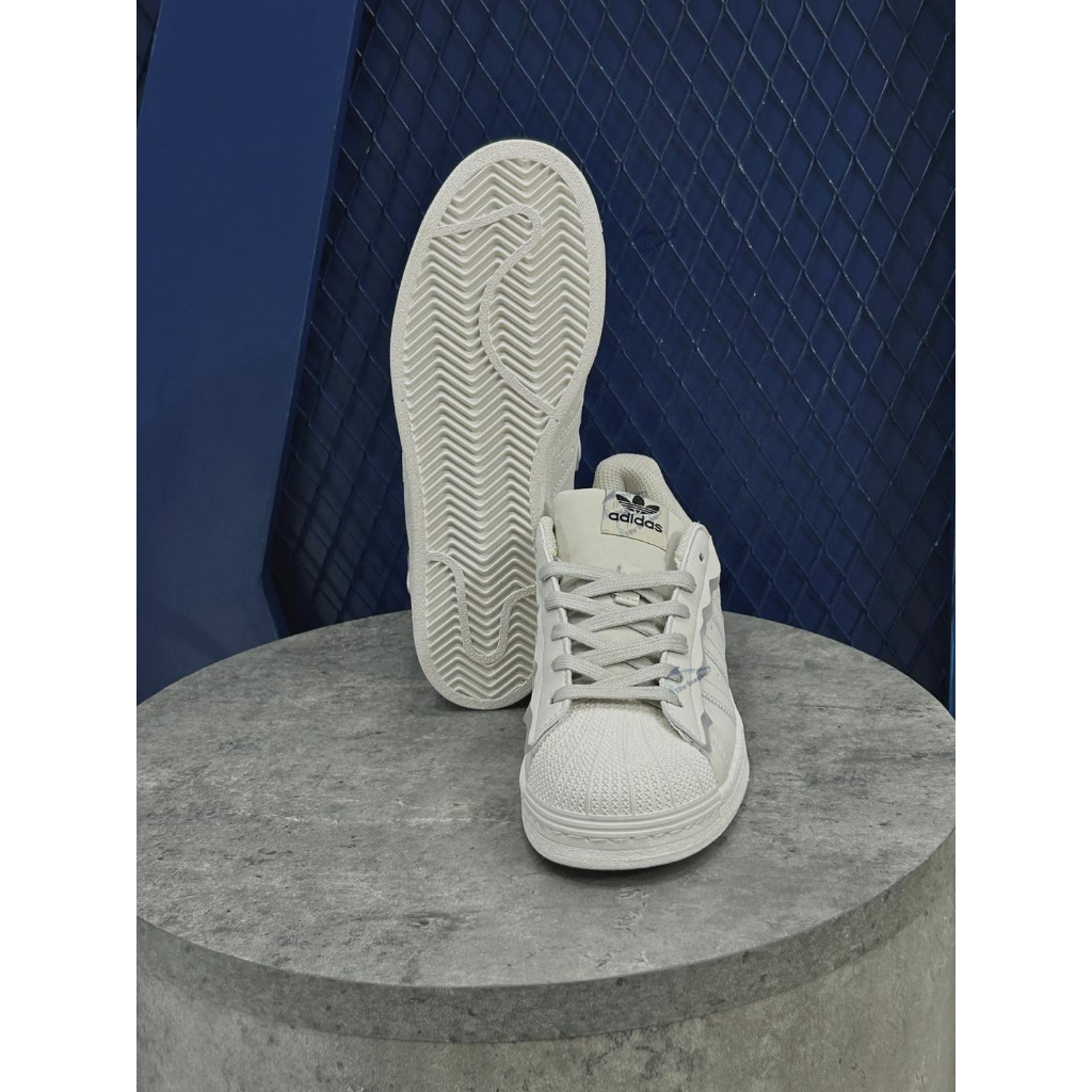 Giày Sneaker_Adidas, Giày Adidas Superstar Nam Nữ 3 Màu Kem,Trắng,Hồng Bill Box