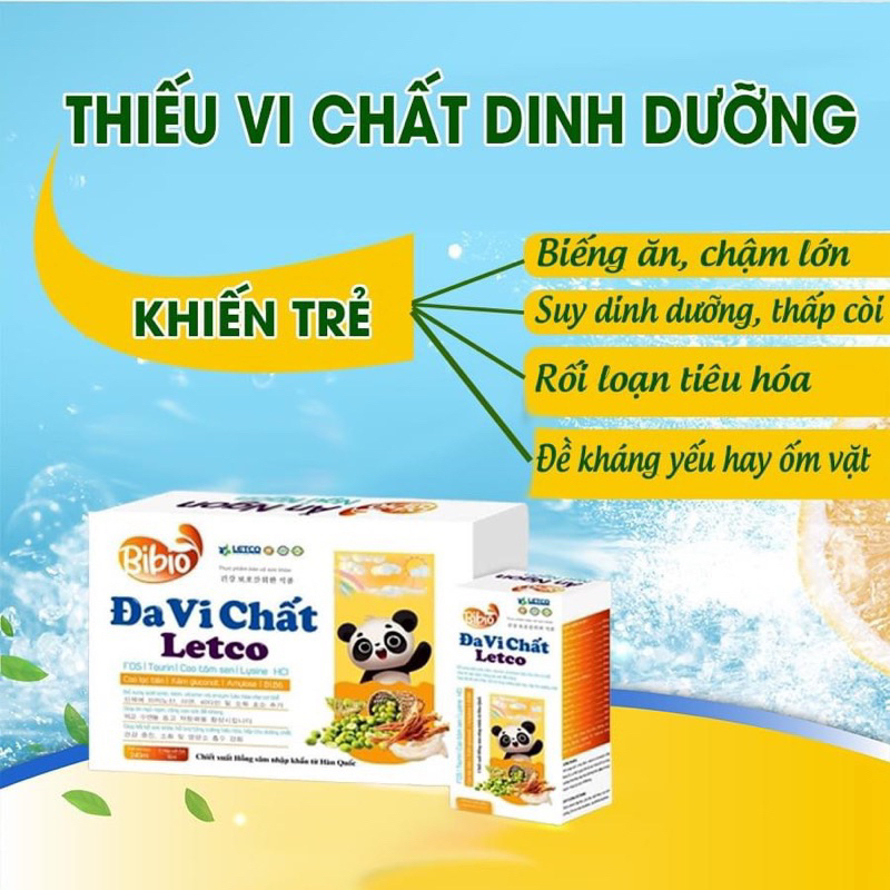 Đa Vi Chất, siro ăn ngon, giúp bé ăn ngon, tăng hấp thu, tăng sức đề kháng –hộp 24 gói CHINH HANG