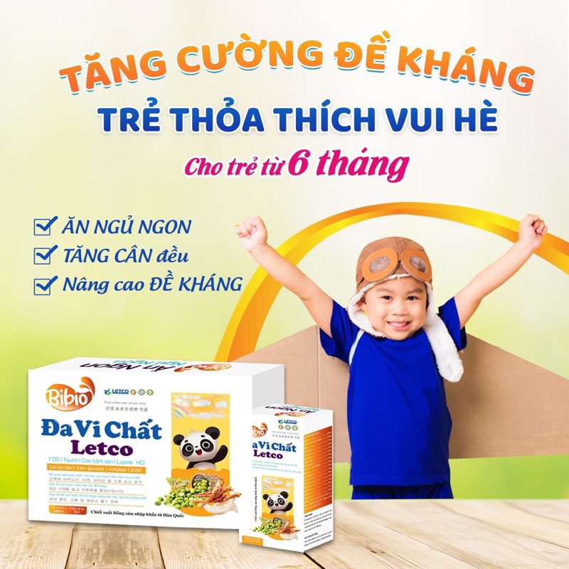 Đa Vi Chất, siro ăn ngon, giúp bé ăn ngon, tăng hấp thu, tăng sức đề kháng –hộp 24 gói CHINH HANG