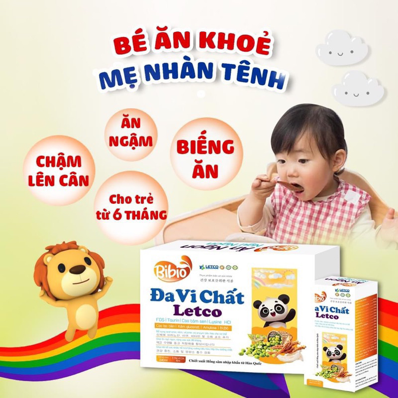 Đa Vi Chất, siro ăn ngon, giúp bé ăn ngon, tăng hấp thu, tăng sức đề kháng –hộp 24 gói CHINH HANG