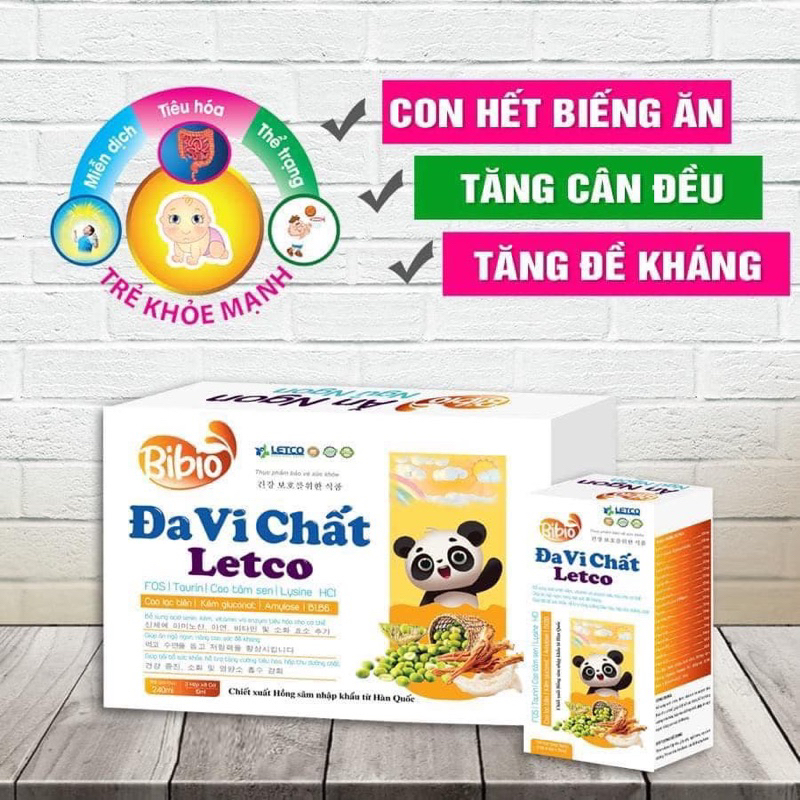 Đa Vi Chất, siro ăn ngon, giúp bé ăn ngon, tăng hấp thu, tăng sức đề kháng –hộp 24 gói CHINH HANG