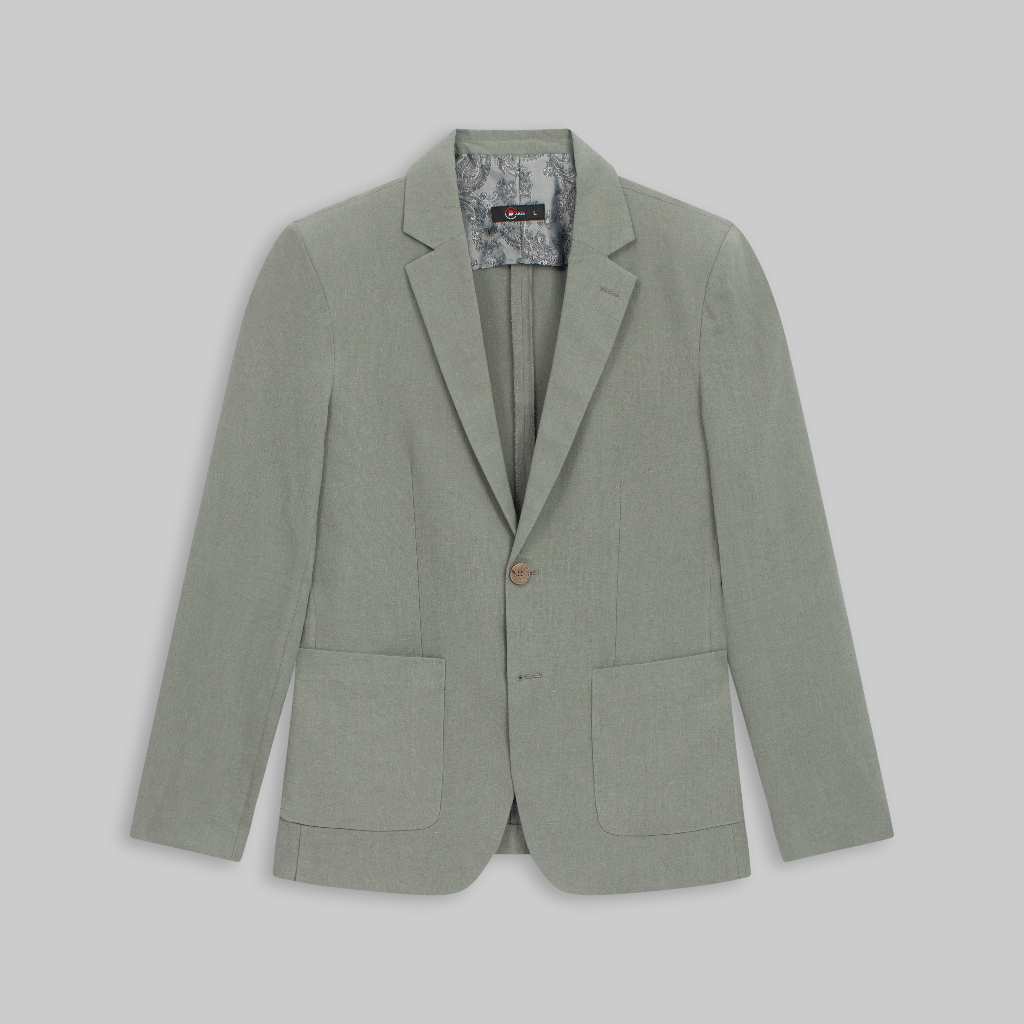 Áo khoác blazer nam DZIOS form rộng hàn quốc chất đũi cao cấp thoáng mát -  2 khuy cài trẻ trung cá tính