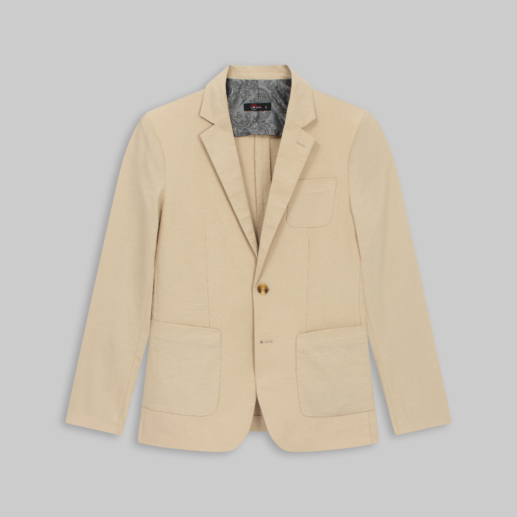 Áo khoác blazer nam DZIOS form rộng hàn quốc chất đũi cao cấp thoáng mát -  2 khuy cài trẻ trung cá tính