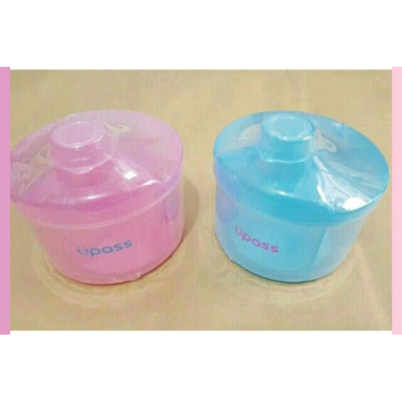 Hộp chia sữa 4 ngăn Upass màu xanh & màu hồng - 560