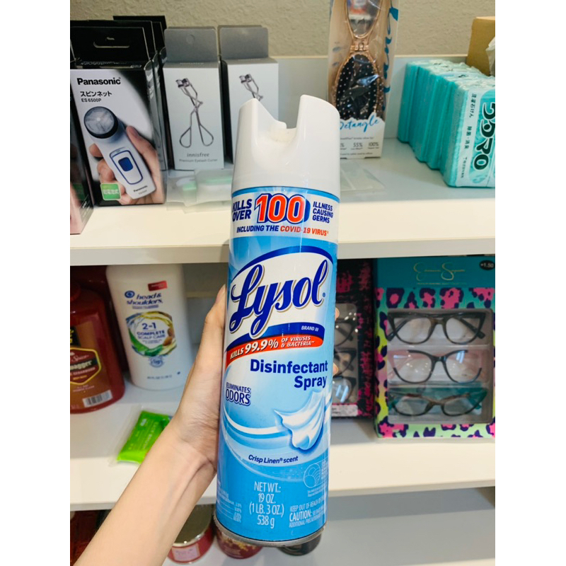 XỊT DIỆT KHUẨN LYSOL 538G- TIÊU DIỆT 100 LOẠI VIRUS GÂY CÚM &amp; BỆNH TẬT