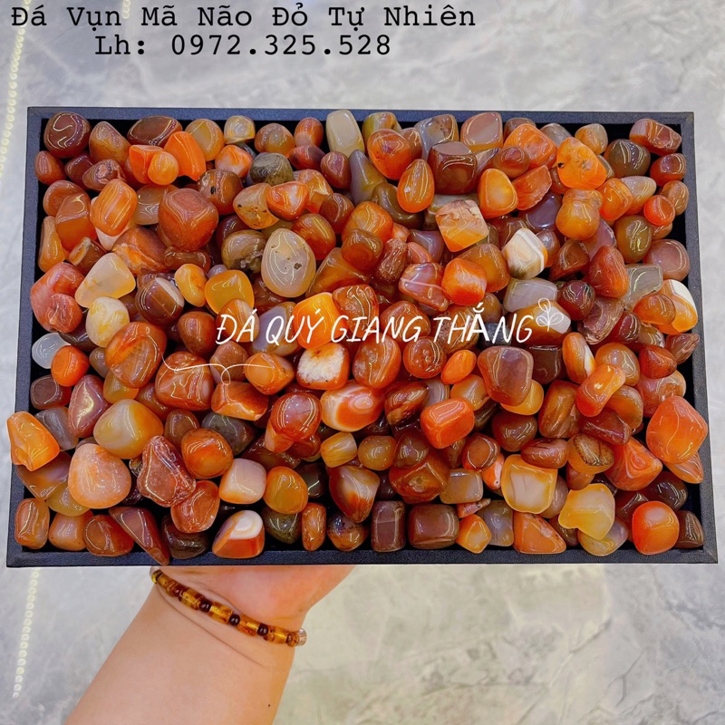 Đá Vụn Mã Não Ngũ Sắc Trang Trí Nhà Cửa Phong Thuỷ