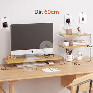 Dài 60cm kệ để bàn để màn hình máy tính kệ máy tính decor cực chất bibi shop